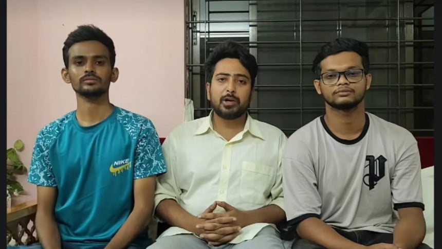 3 students leaders who held protest in bangladesh
