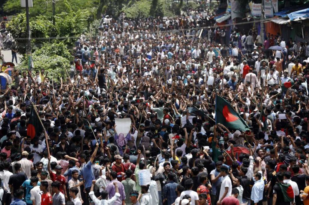 Students Protest against governament in india