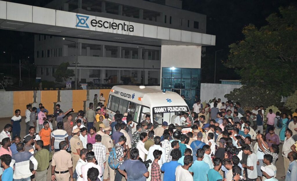 Atchutapuram Sez Pharma Company Fire Accident