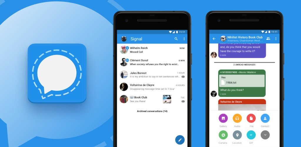 Signal Messaging app