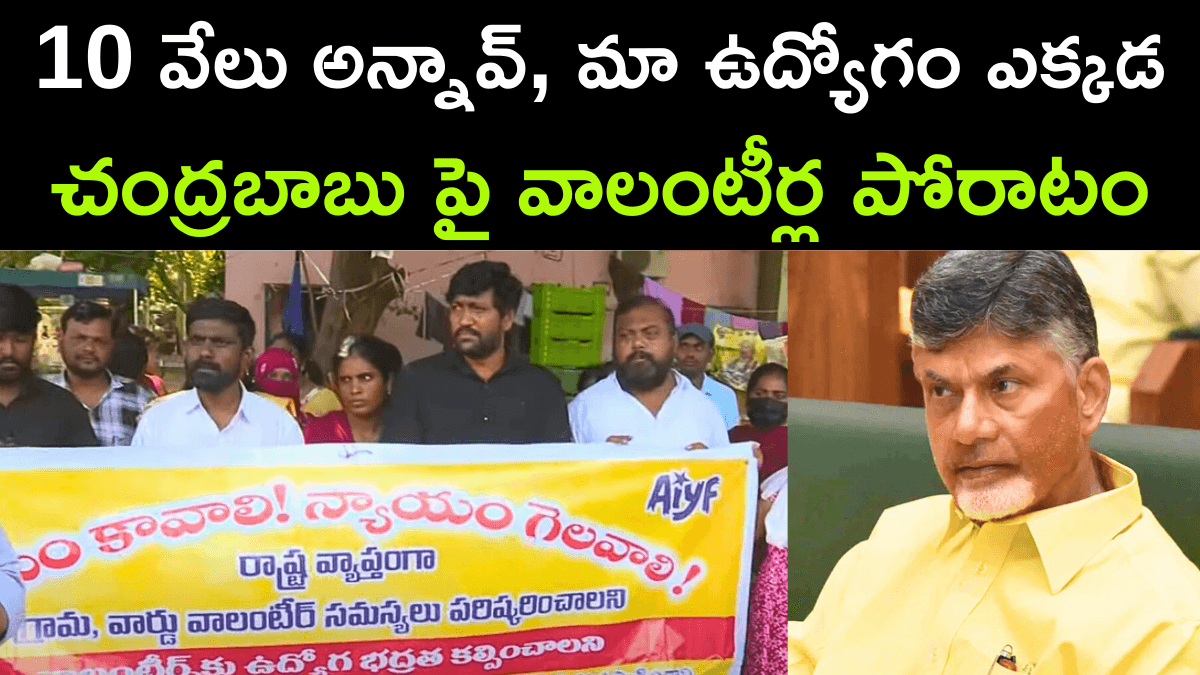 Andhra Pradesh Volunteers Protesting for Their Jobs
