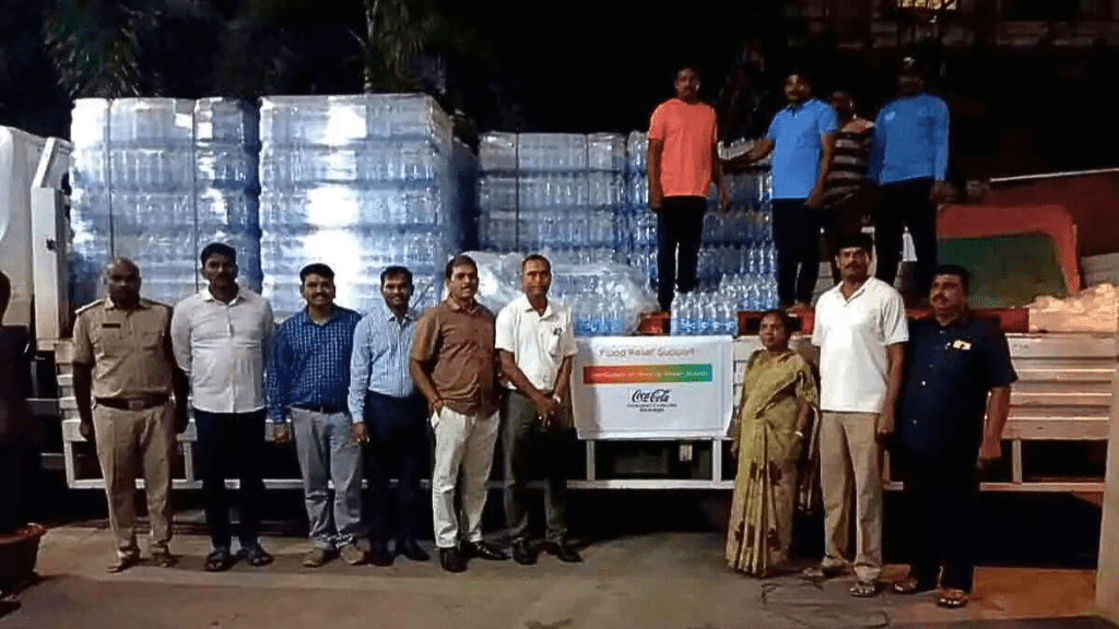 Coca-Cola Company Donated 60 thousand Water Bottles for Flood Victims