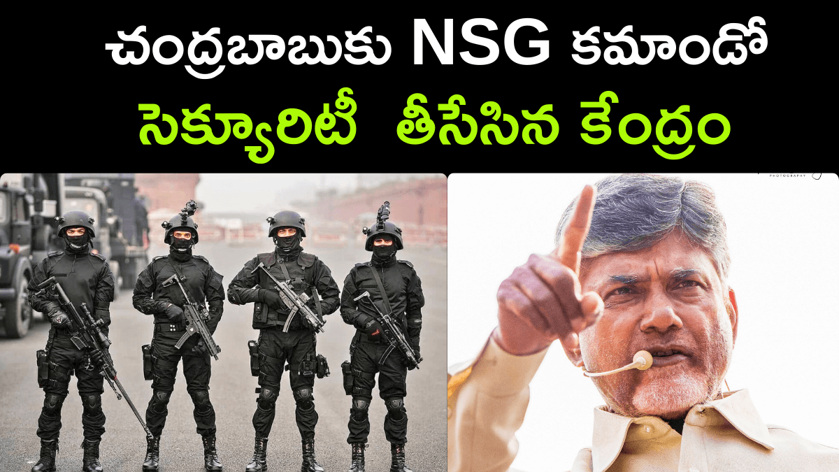 NSG Commandos Security cancel for Chandrababu